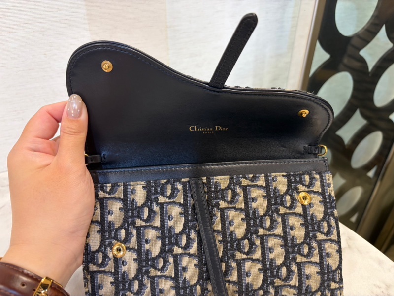 Dior Saddle 老花緹花布二合一WOC-3