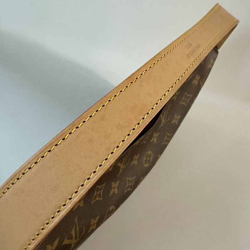 LV Slouchy PM 棕色 老花 拉鍊 肩背包 托特包 手提包 M11952-9