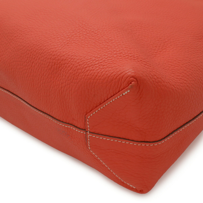 愛馬仕 Double Sens 36 手提包/單肩包,雙面可用,Taurillon Clemence 皮革,紫紅色,□Q 印章-3