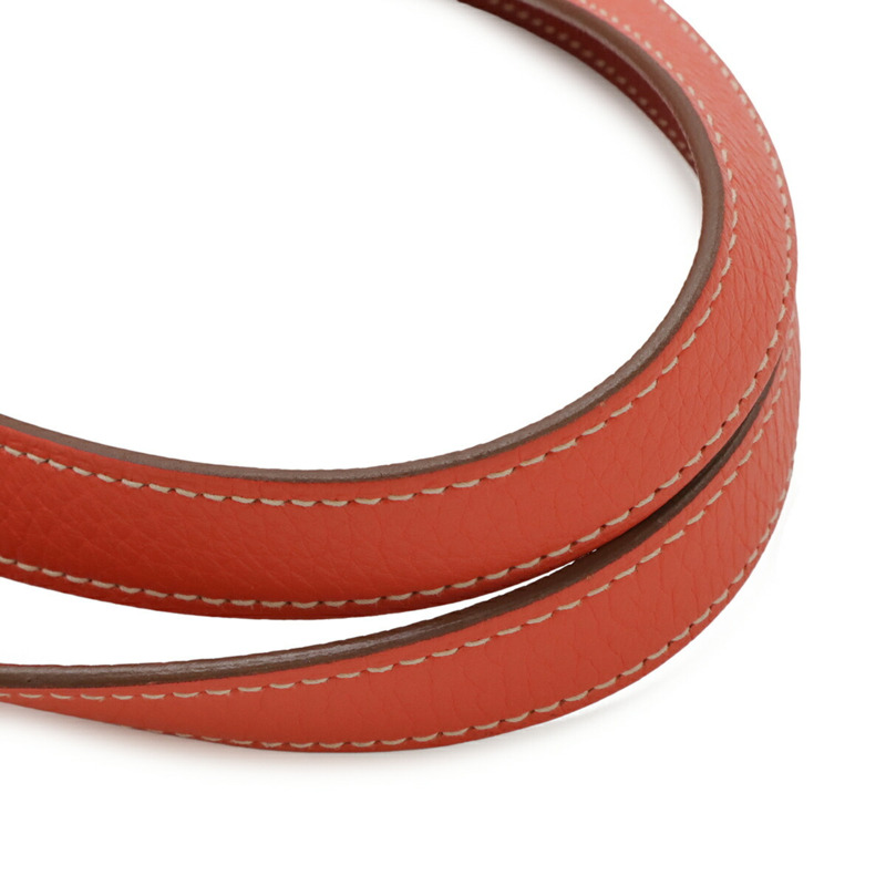 愛馬仕 Double Sens 36 手提包/單肩包,雙面可用,Taurillon Clemence 皮革,紫紅色,□Q 印章-5