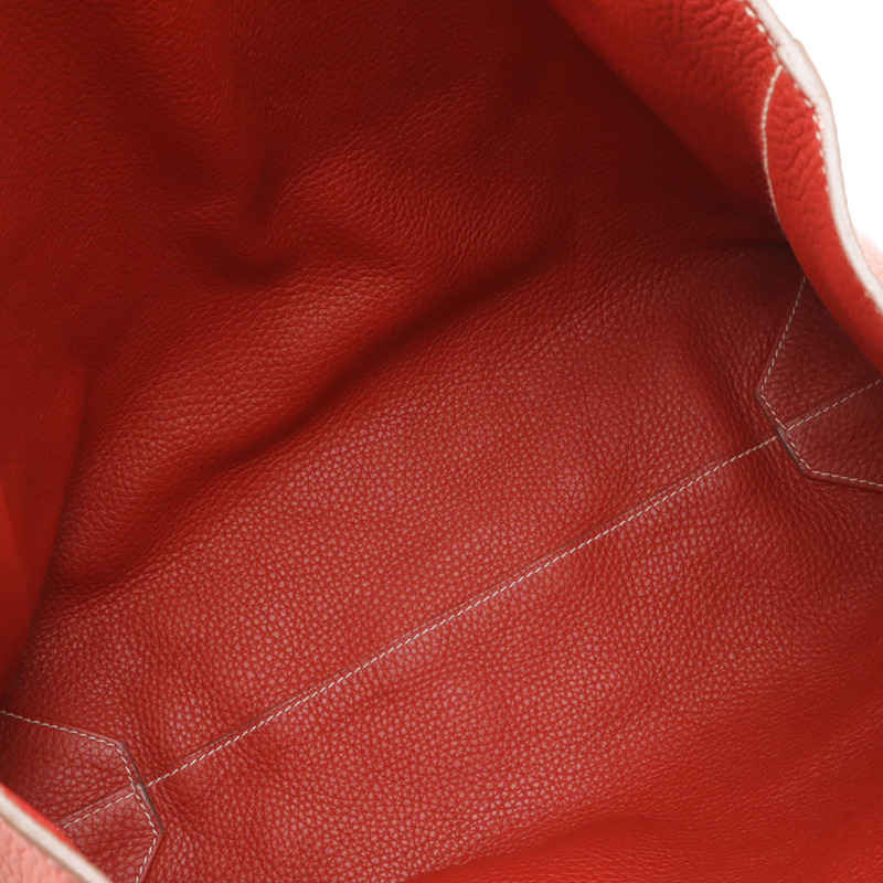 愛馬仕 Double Sens 36 手提包/單肩包,雙面可用,Taurillon Clemence 皮革,紫紅色,□Q 印章-6