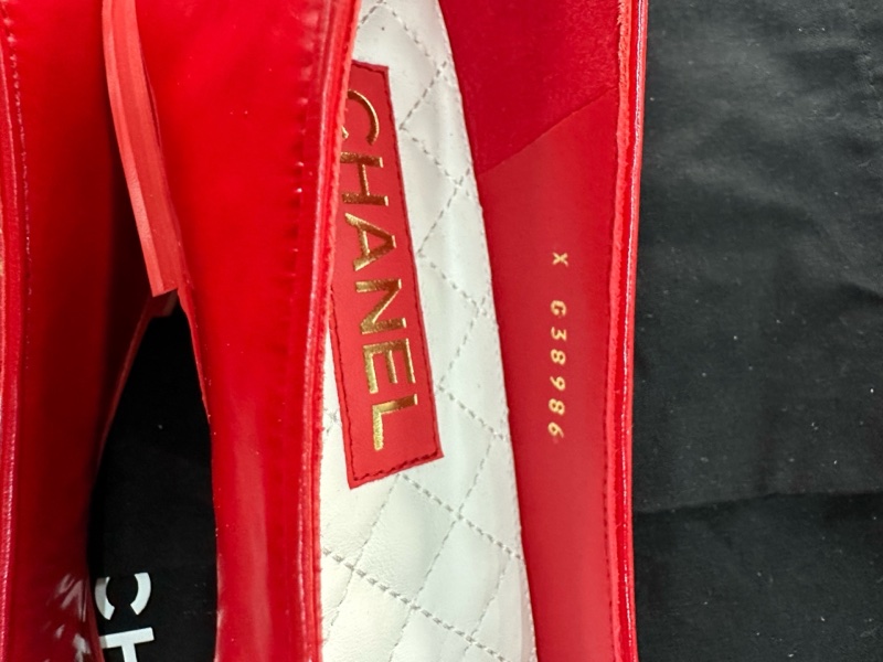 閒置未使用CHANEL香奈兒鏈條瑪麗珍平底鞋 36碼 附件：盒-6