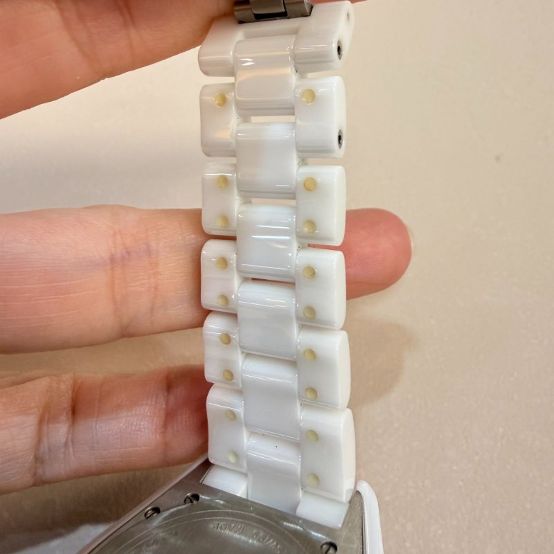 CHANEL - 白色J12陶瓷雙鑽圈機械手錶╻38mm-10