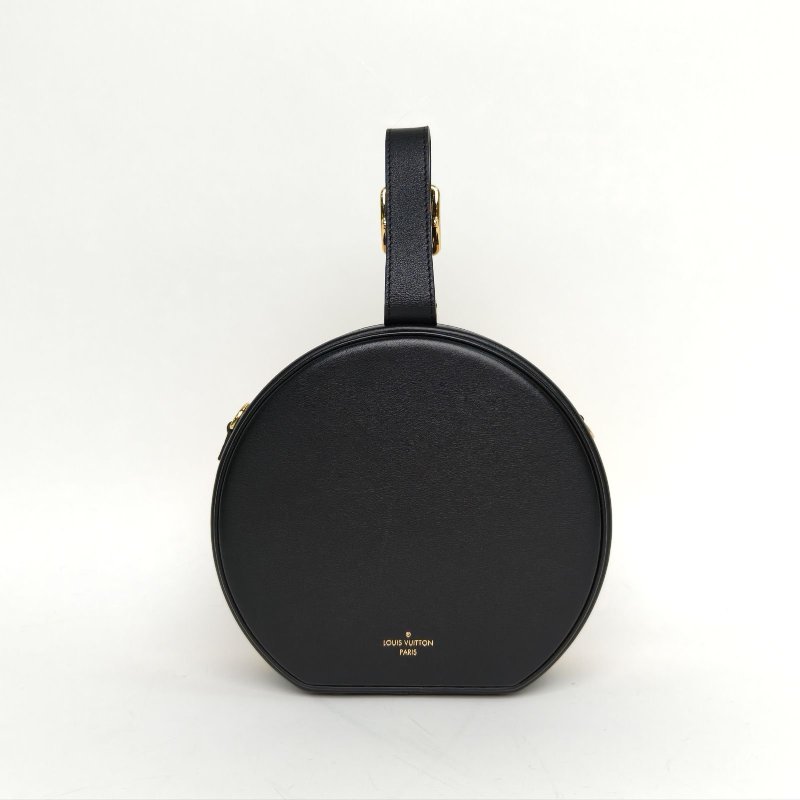 LOUIS VUITTON 拼色牛皮2018PETITEBOITECHAPEAU硬圓餅中號肩背包-2