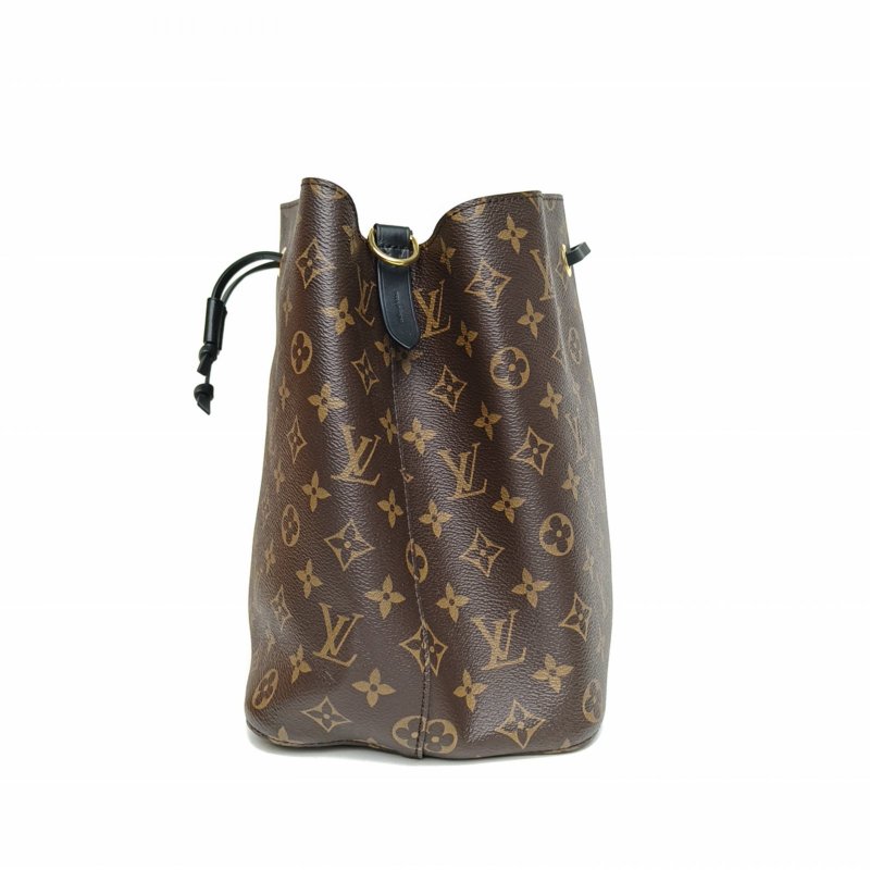 LOUIS VUITTON NÉONOÉ水桶包中號26黑色內裏老花PVC金扣2017肩背包-1