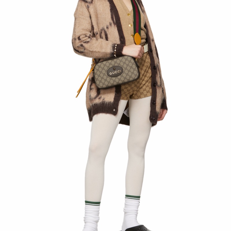 Gucci 男女同款 Neo Vintage GG Supreme帆布郵差包均碼碼24cm*7cm*14.5cm-1