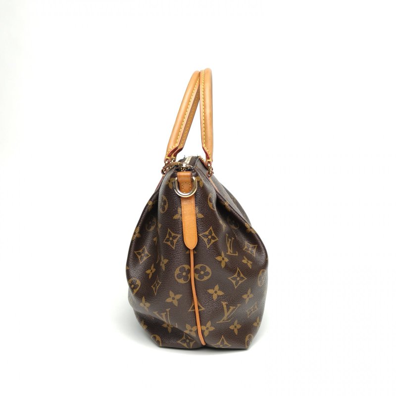 LOUIS VUITTON Turenne餃子包小號31老花PVC2015肩背包-3