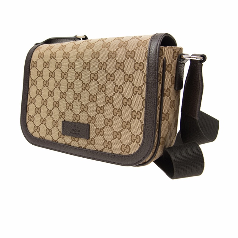 Gucci 男士 GG提花翻蓋單肩包均碼碼-1