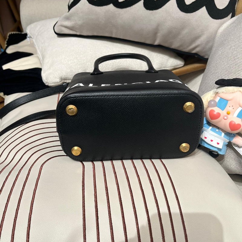 Balenciaga Ville XXS 2 Way Bucket Bag Black Calfskin-6