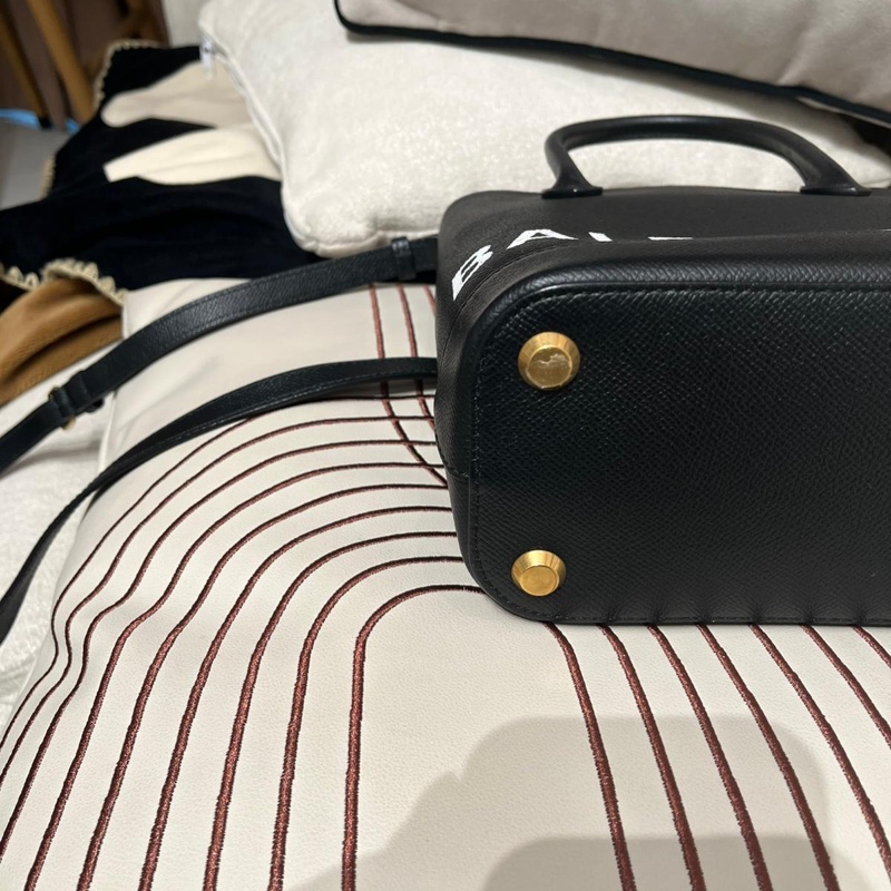 Balenciaga Ville XXS 2 Way Bucket Bag Black Calfskin-7