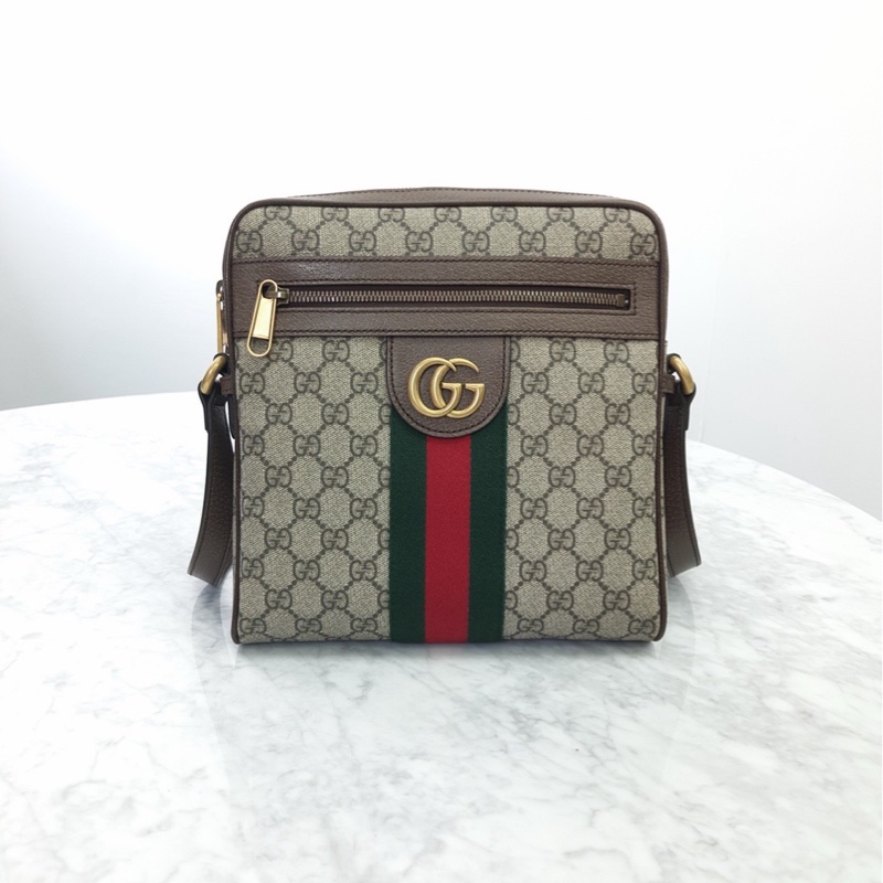 Gucci 男士 Ophidia系列小號GG郵差包均碼碼小號、23cm*5.6cm*24cm-1