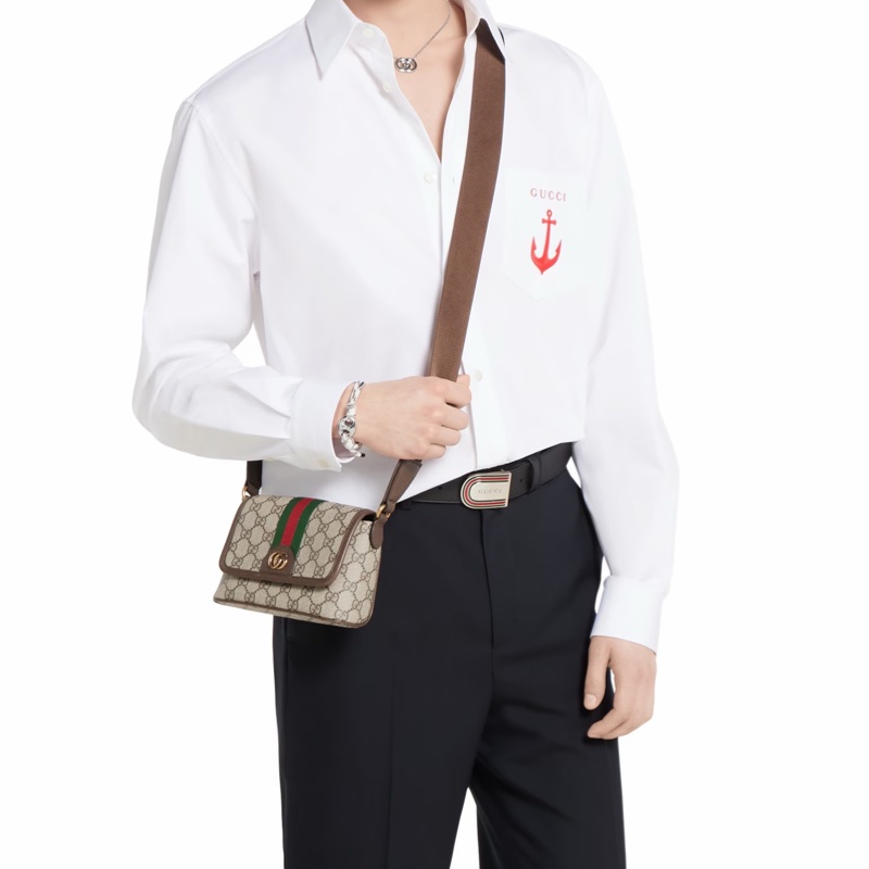 Gucci 男士 Ophidia系列迷你手袋 MINI、18.5cm*5cm*12cm-1
