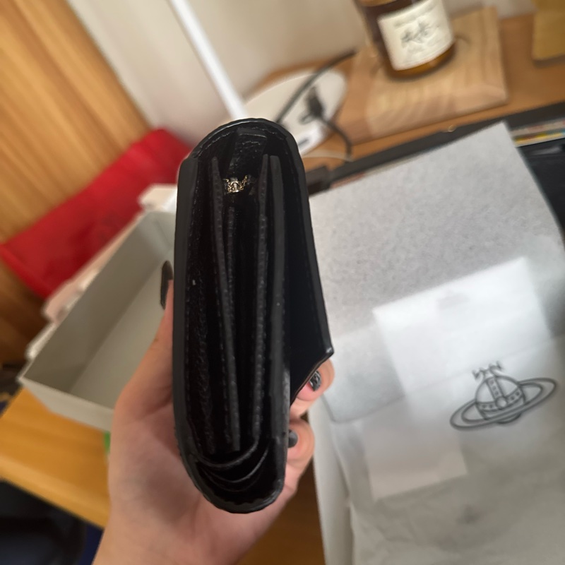 Vivienne Westwood 日本限定三折牛皮金釦短夾🇯🇵-3