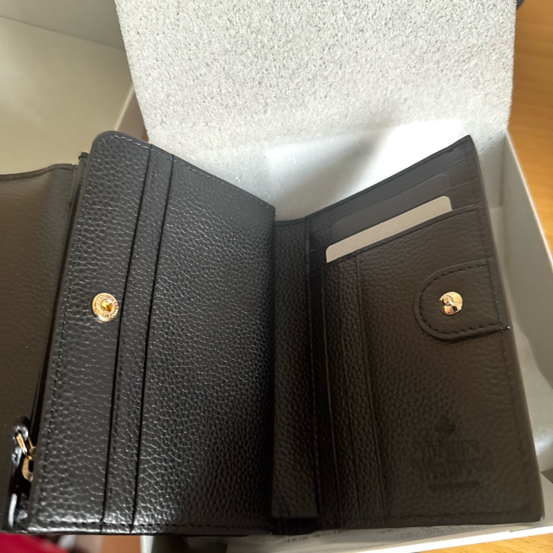 Vivienne Westwood 日本限定三折牛皮金釦短夾🇯🇵-4