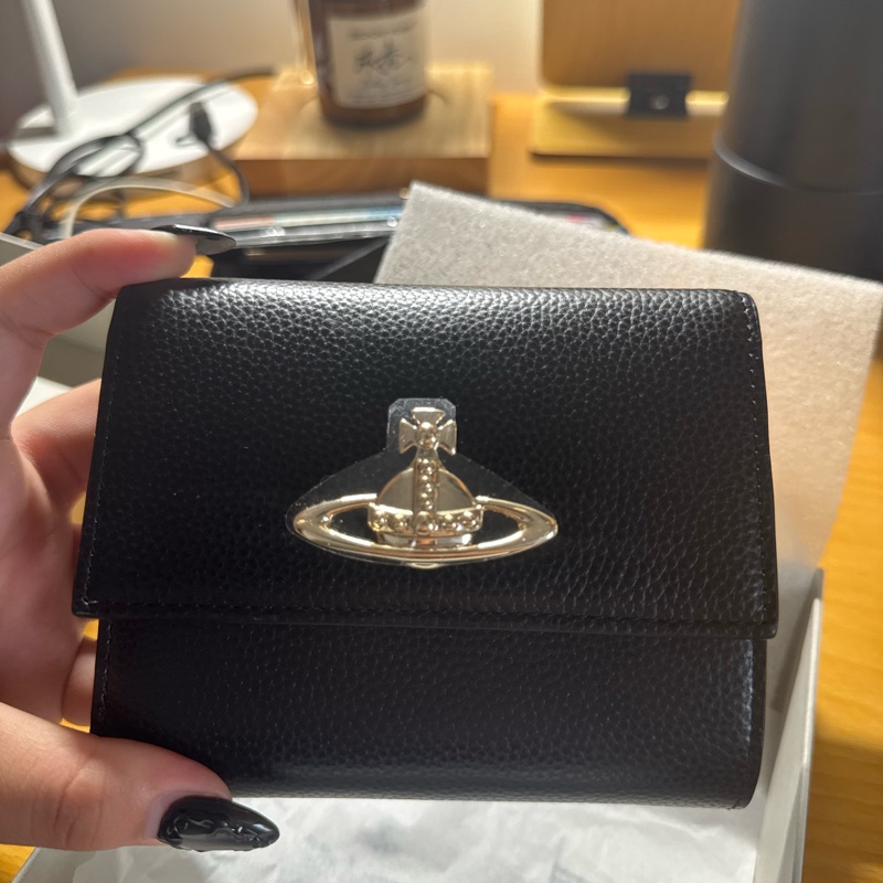 Vivienne Westwood 日本限定三折牛皮金釦短夾🇯🇵-5