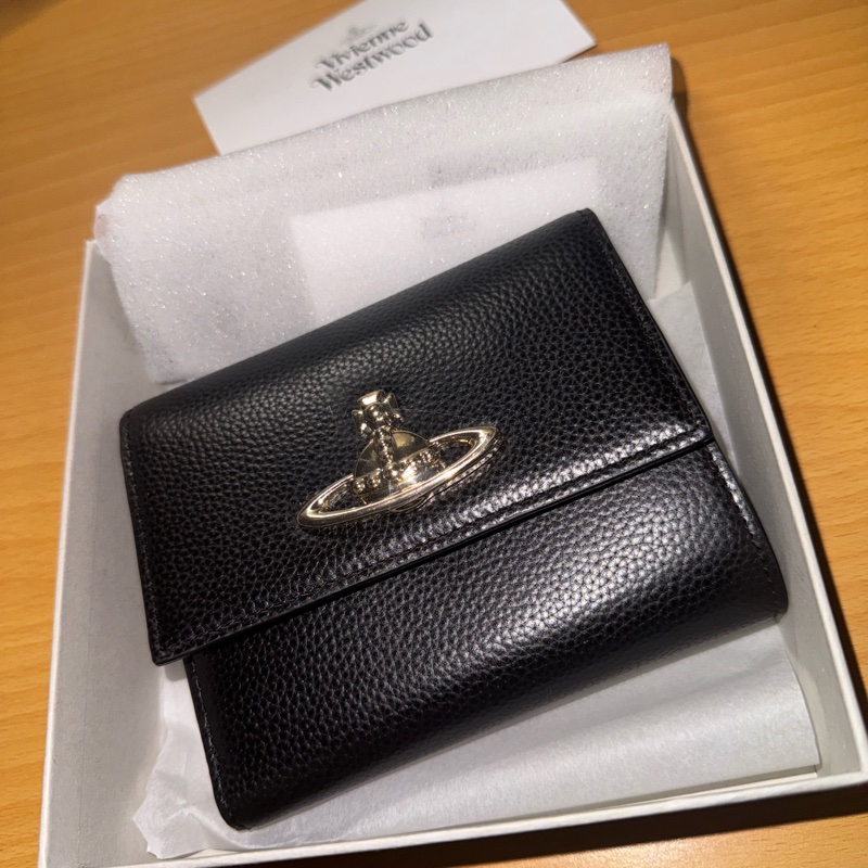 Vivienne Westwood 日本限定三折牛皮金釦短夾🇯🇵-10