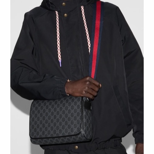 Gucci 男士 GG圖案斜挎包均碼碼27cm*9cm*20cm-1