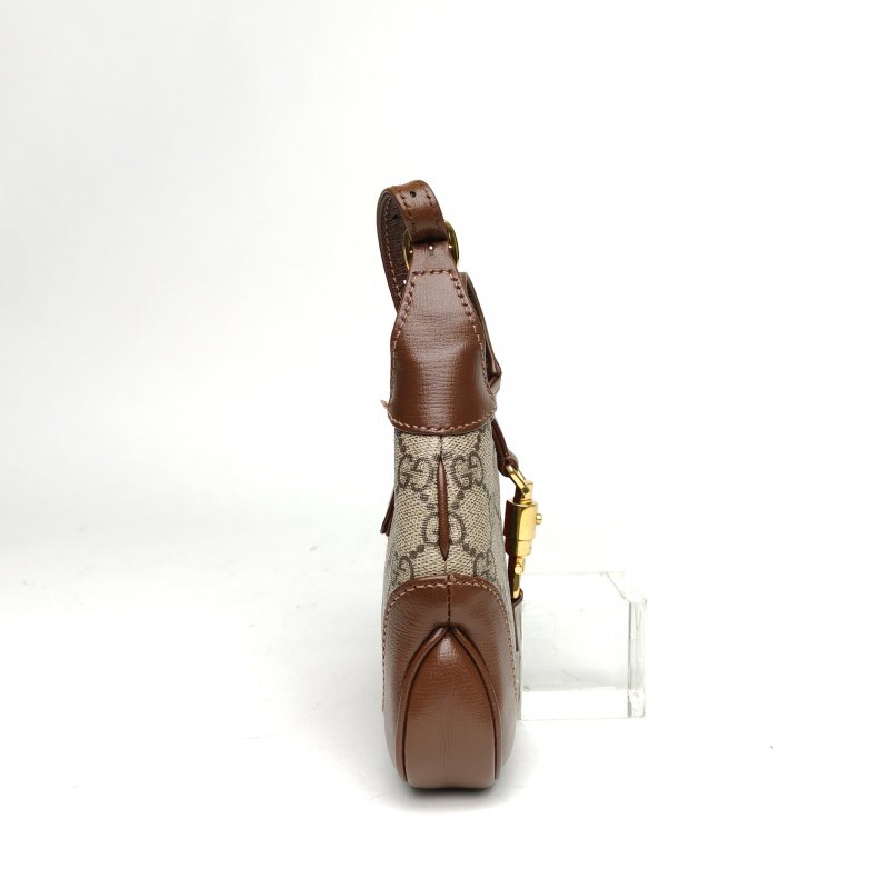 GUCCI Jackie1961Mini19老花PVC金扣肩背包-1