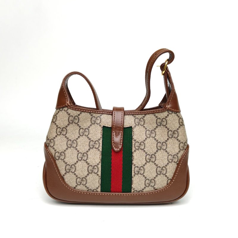 GUCCI Jackie1961Mini19老花PVC金扣肩背包-2
