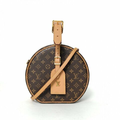 LOUIS VUITTON PETITEBOITECHAPEAU硬圓餅中號17.5老花肩背包