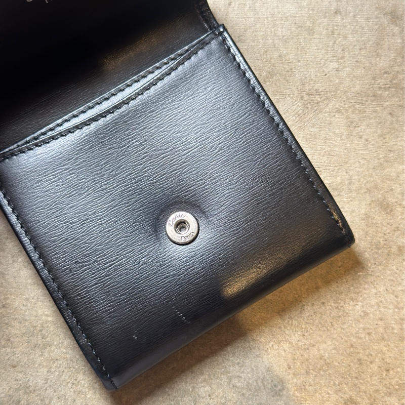 Cartier PANTHÈRE C DE CARTIER 卡地亞美洲豹黑色羊皮散紙包-6