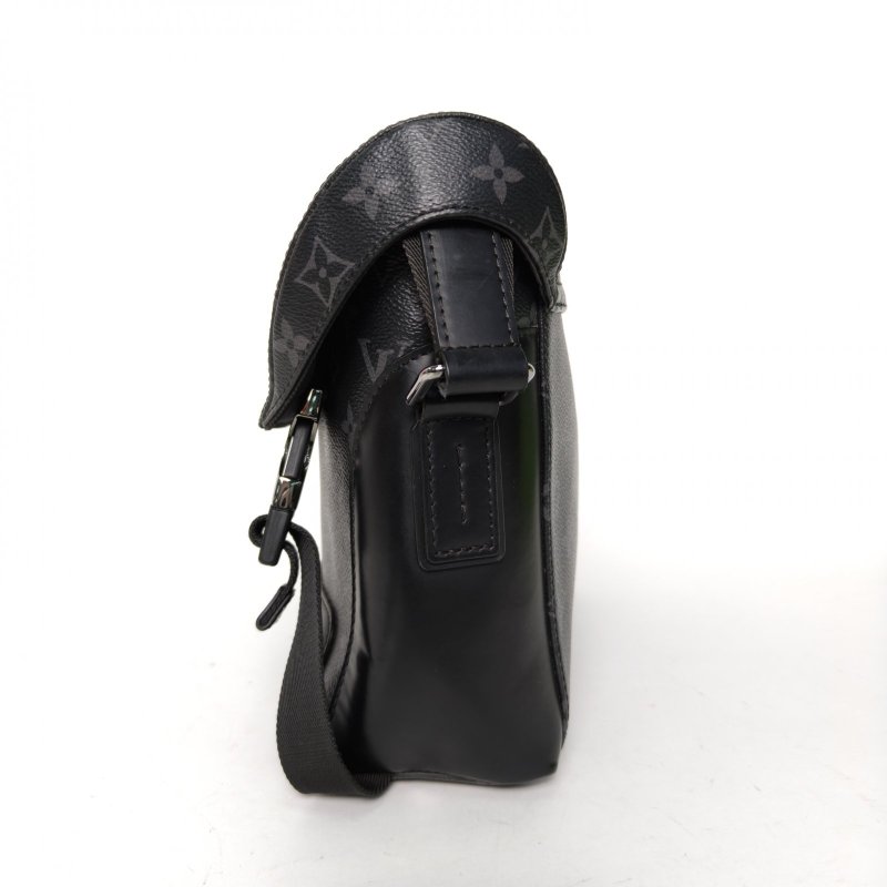 LOUIS VUITTON VOYAGER郵差包小號28黑色PVC2018肩背包-3