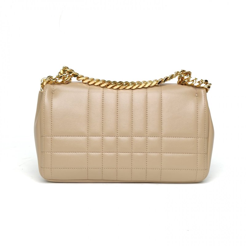 Burberry Lola蘿納包小號23奶茶色羊皮肩背包-2