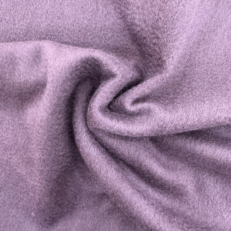 Chloé 紫羅蘭色刺繡logo 羊絨圍巾 vintage-8