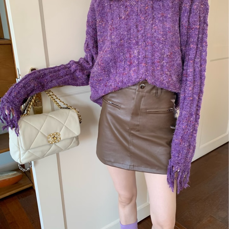 CHANEL香奈兒 白色小號19bag🪿🪿黑金白鏈美滋滋的-27