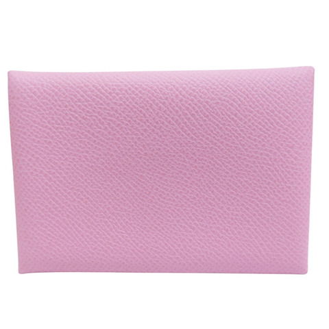 錦葵紫 Epsom牛皮 Calvi Duo 卡夾 名片夾 U刻【HERMES 愛馬仕】