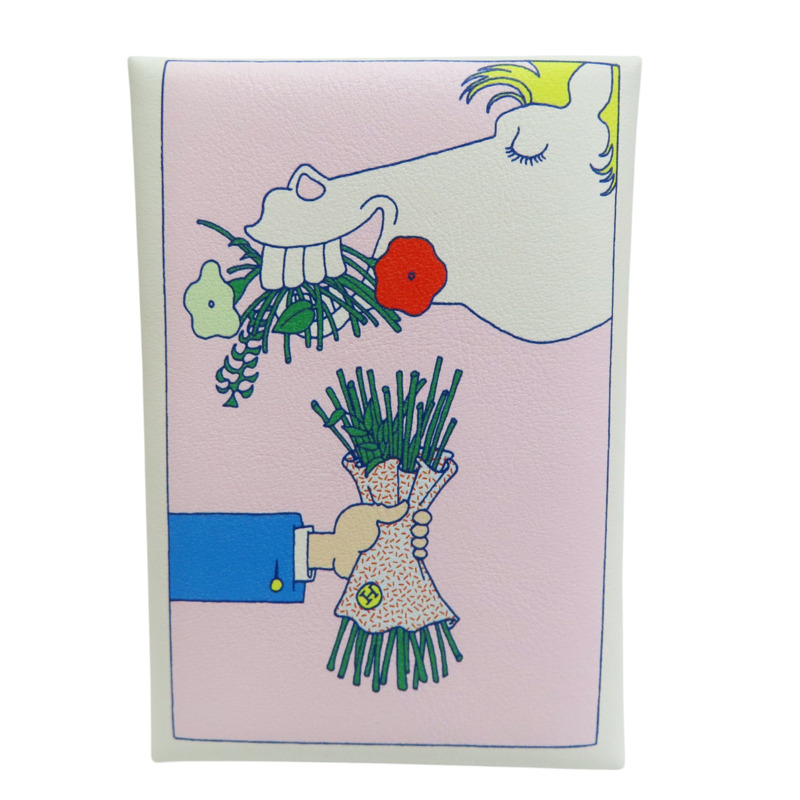 白色 Swift牛皮 Calvi Duo 卡夾 名片夾 限量版 U刻【HERMES 愛馬仕】-1