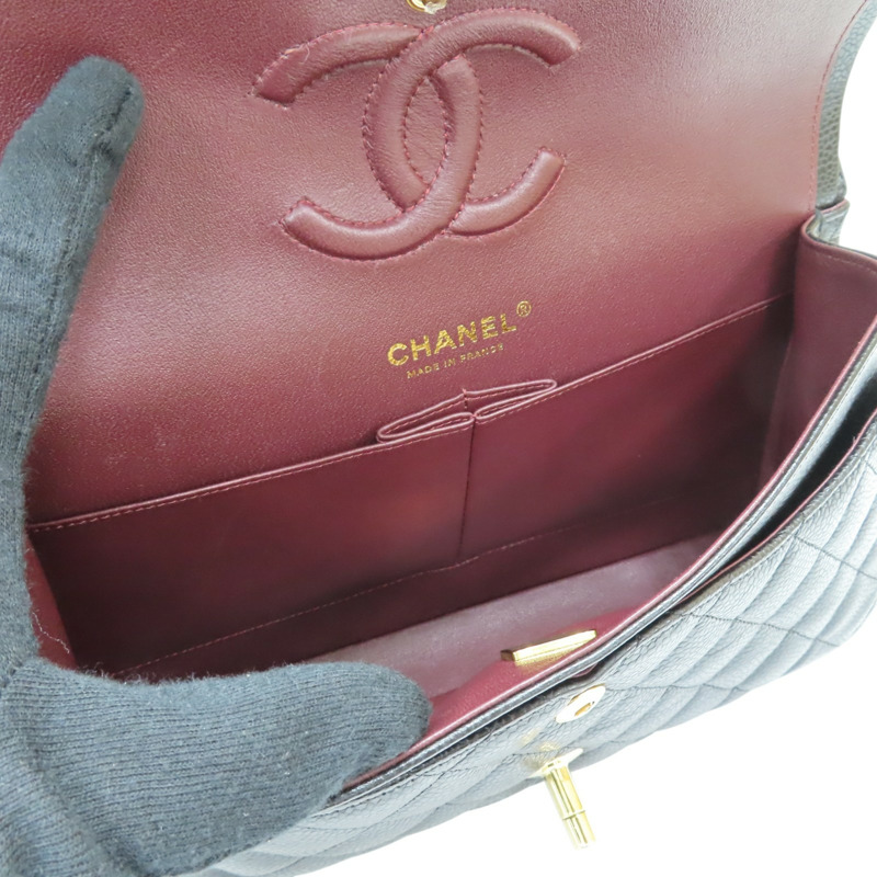 黑色 荔枝紋 牛皮 CoCo 25 肩背包【CHANEL 香奈兒】 A01112-4