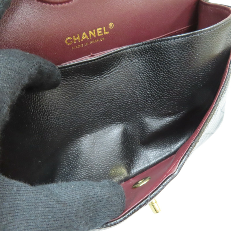 黑色 荔枝紋 牛皮 CoCo 25 肩背包【CHANEL 香奈兒】 A01112-5