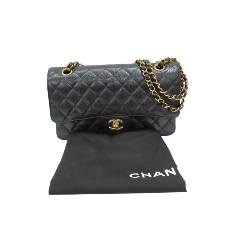 黑色 荔枝紋 牛皮 CoCo 25 肩背包【CHANEL 香奈兒】 A01112-11