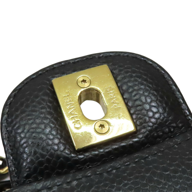 黑色 荔枝紋 牛皮 CoCo 25 肩背包【CHANEL 香奈兒】 A01112-14