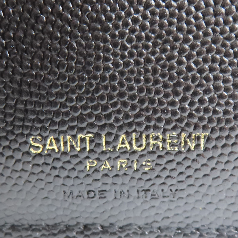 黑色 牛皮 Cassandre 雙折短夾【SAINT LAURENT YSL 聖羅蘭】 668288-6