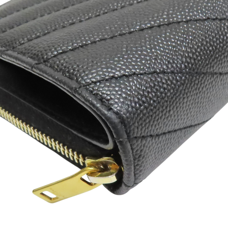 黑色 牛皮 Cassandre 雙折短夾【SAINT LAURENT YSL 聖羅蘭】 668288-7