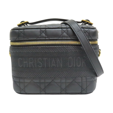 黑色 羊皮 Diortravel Vanity Case 肩背包【Dior 迪奧】 S5488UNTR