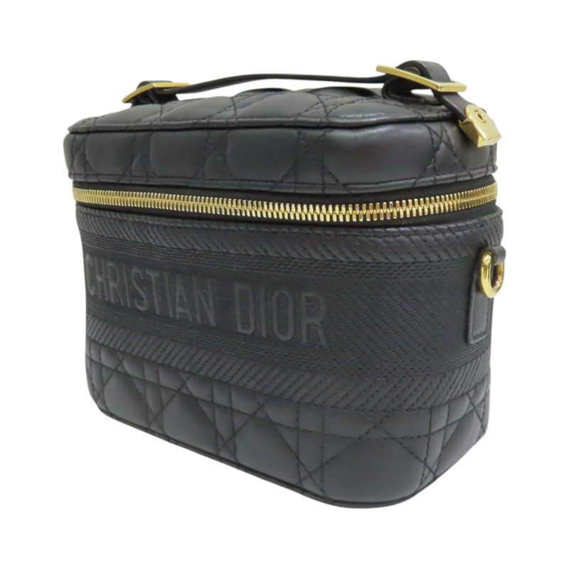 黑色 羊皮 Diortravel Vanity Case 肩背包【Dior 迪奧】 S5488UNTR-2