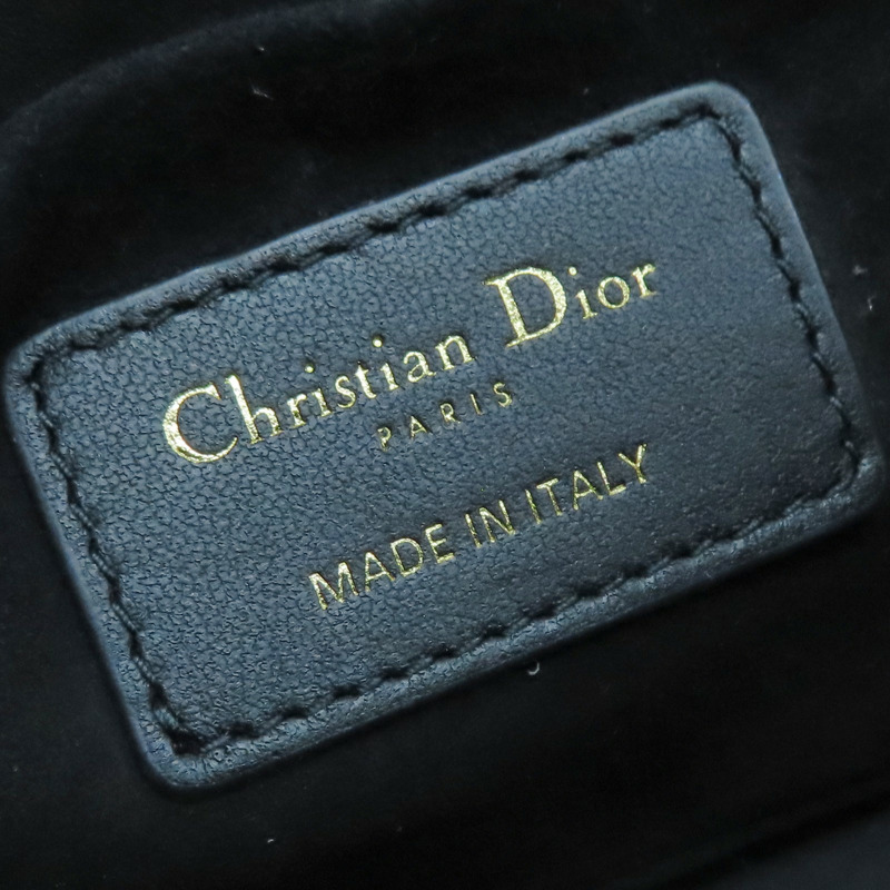 黑色 羊皮 Diortravel Vanity Case 肩背包【Dior 迪奧】 S5488UNTR-5