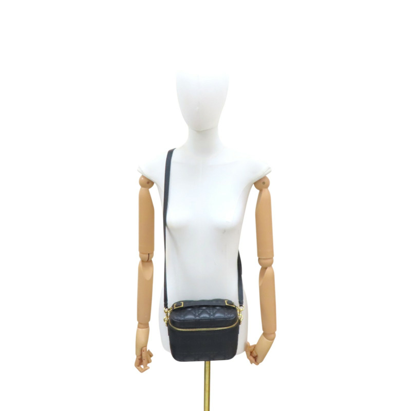 黑色 羊皮 Diortravel Vanity Case 肩背包【Dior 迪奧】 S5488UNTR-10