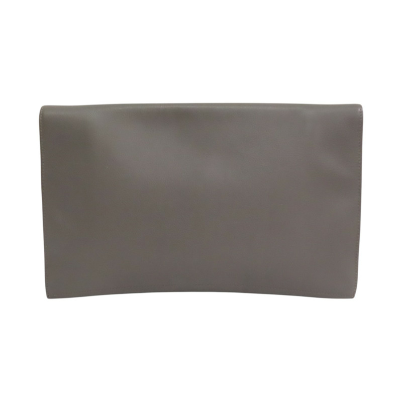 錫器灰 Evercolor牛皮 Pliplat 手拿包 □R刻【HERMES 愛馬仕】-1