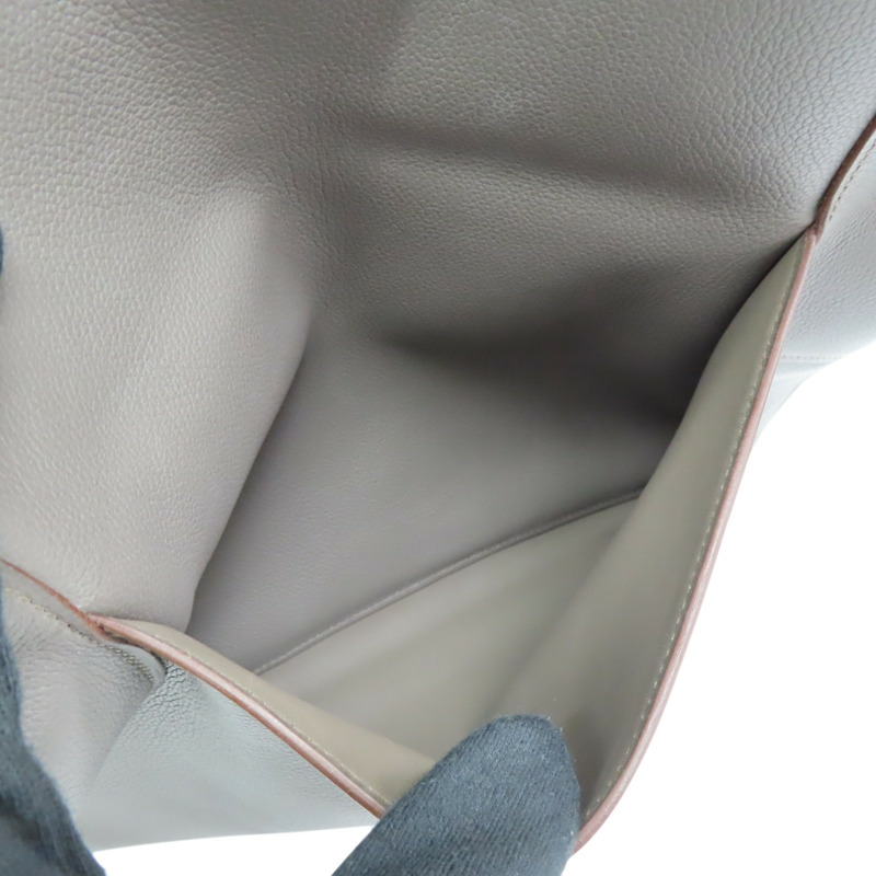 錫器灰 Evercolor牛皮 Pliplat 手拿包 □R刻【HERMES 愛馬仕】-5