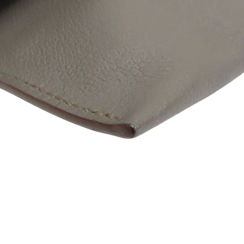 錫器灰 Evercolor牛皮 Pliplat 手拿包 □R刻【HERMES 愛馬仕】-10