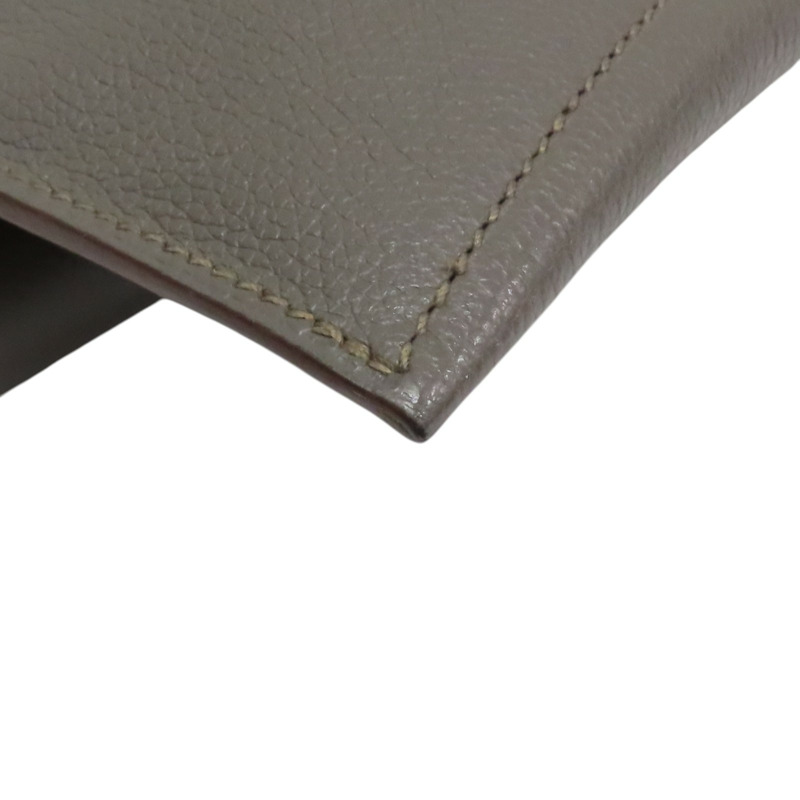 錫器灰 Evercolor牛皮 Pliplat 手拿包 □R刻【HERMES 愛馬仕】-12