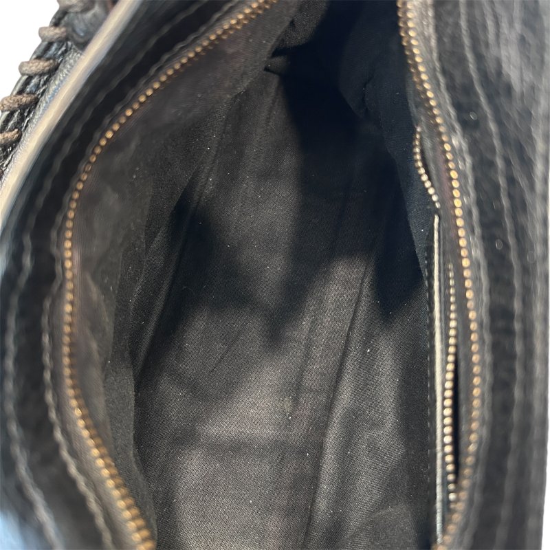 Balenciaga黑色小扣機車包/mini-7