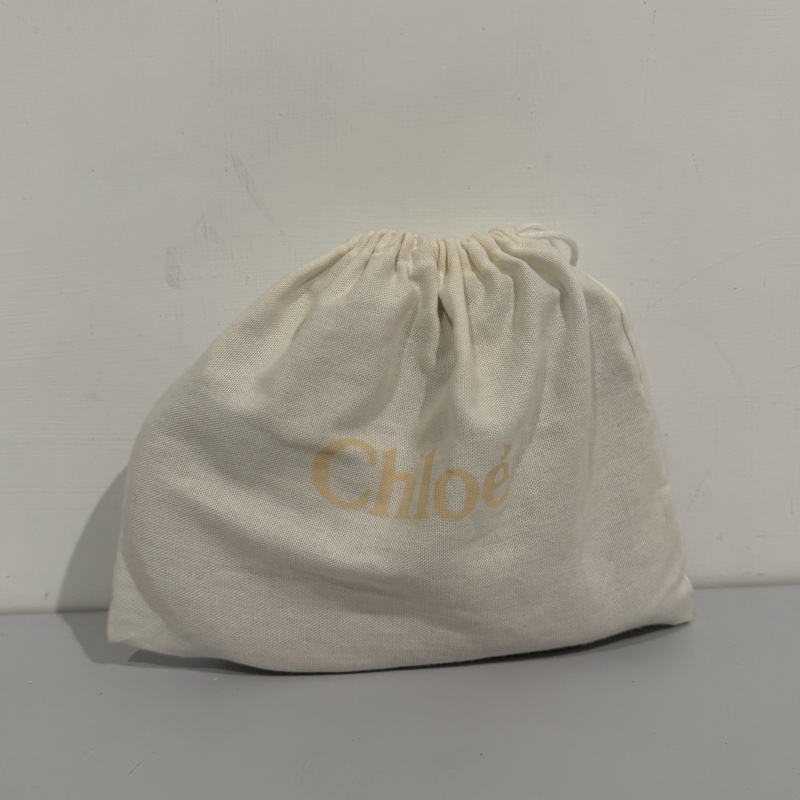 Chloe 奶茶色金扣 單肩包-5