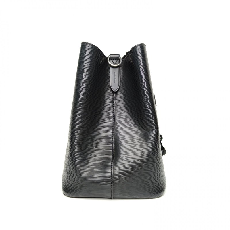 LOUIS VUITTON NÉONOÉ水桶包中號黑色EPI水波紋牛皮銀扣2018肩背包-1
