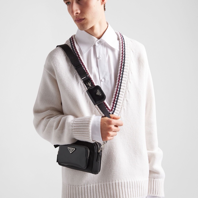 Prada 男士 logo標識單肩包均碼碼18cm*5cm*11.5cm-5