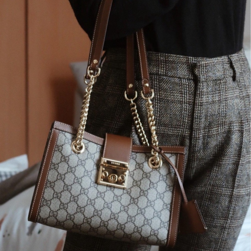 Gucci 女士 Padlock系列小號GG肩背包均碼碼小號、26cm*10cm*18cm-4